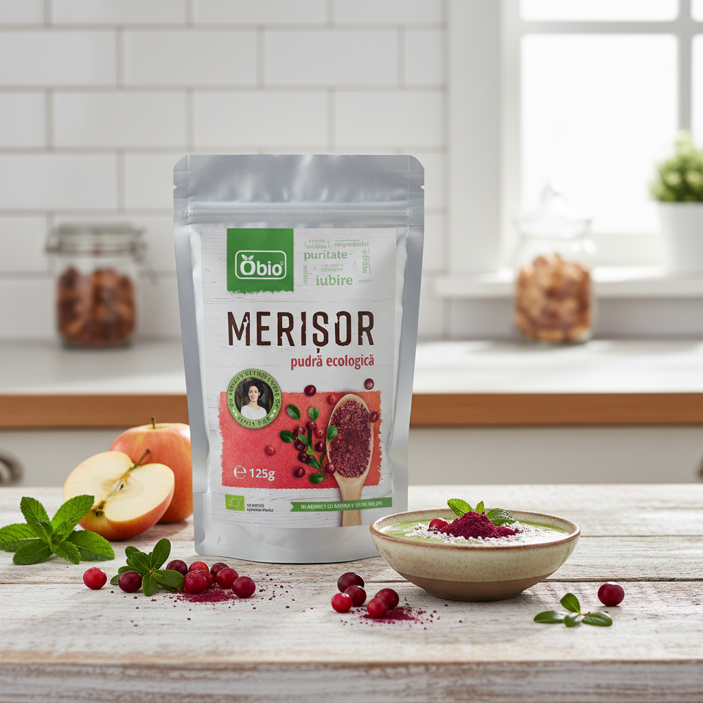 Pudră de Merișor Bio Obio 125g - Antioxidant Natural și Superaliment Pur 2