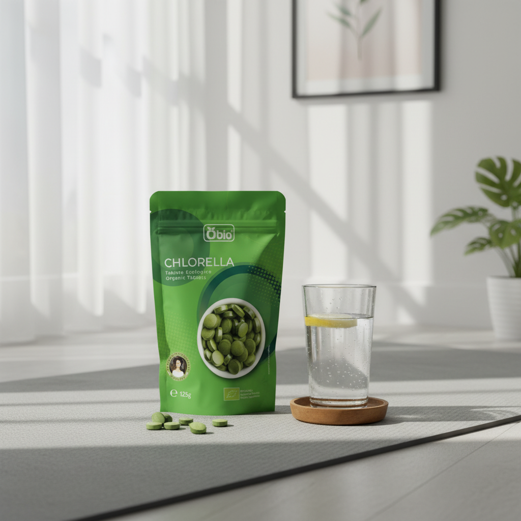 Chlorella Bio Tablete 125g Obio - Superaliment Detoxifiant cu Membrană Celulară Spartă 2
