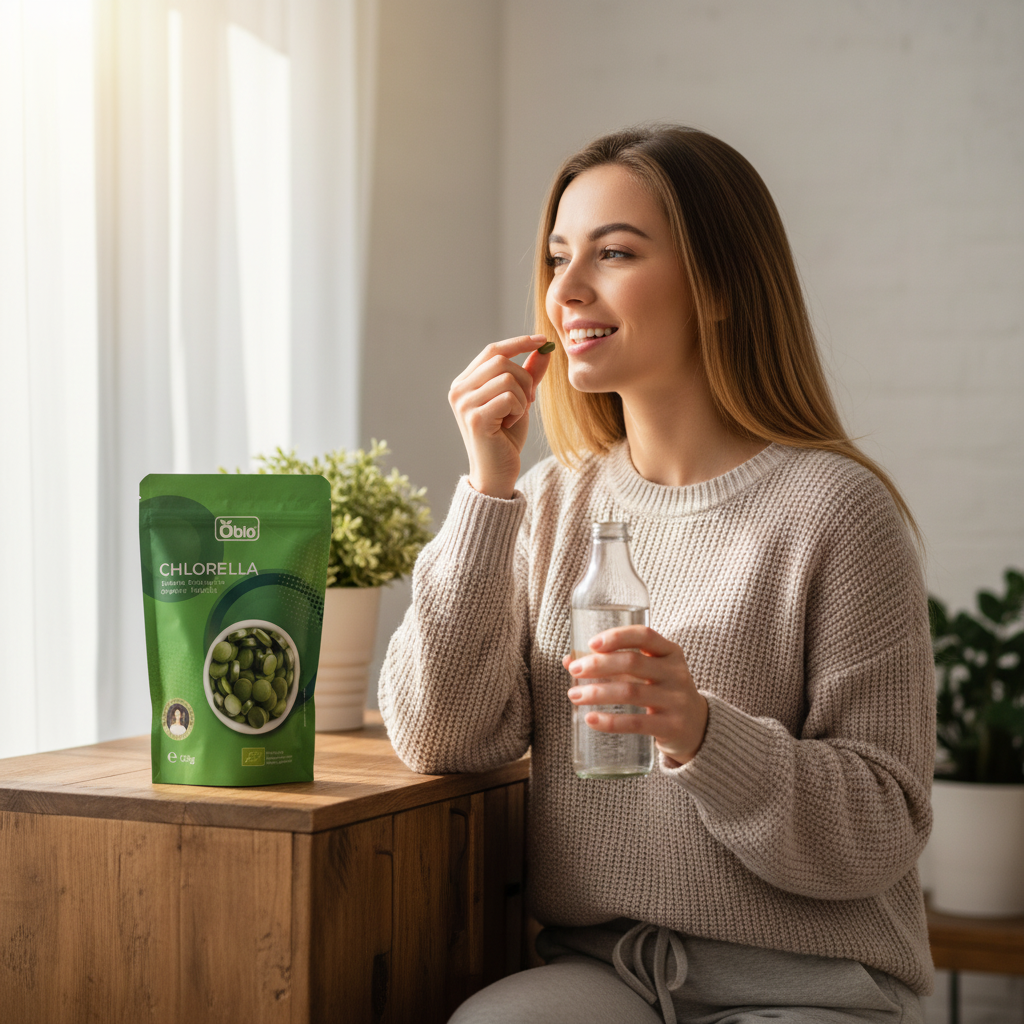 Chlorella Bio Tablete 125g Obio - Superaliment Detoxifiant cu Membrană Celulară Spartă 3