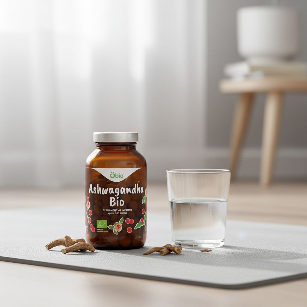 Ashwagandha Bio Obio: Adaptogen Natural pentru Echilibru și Vitalitate, 240 Tablete