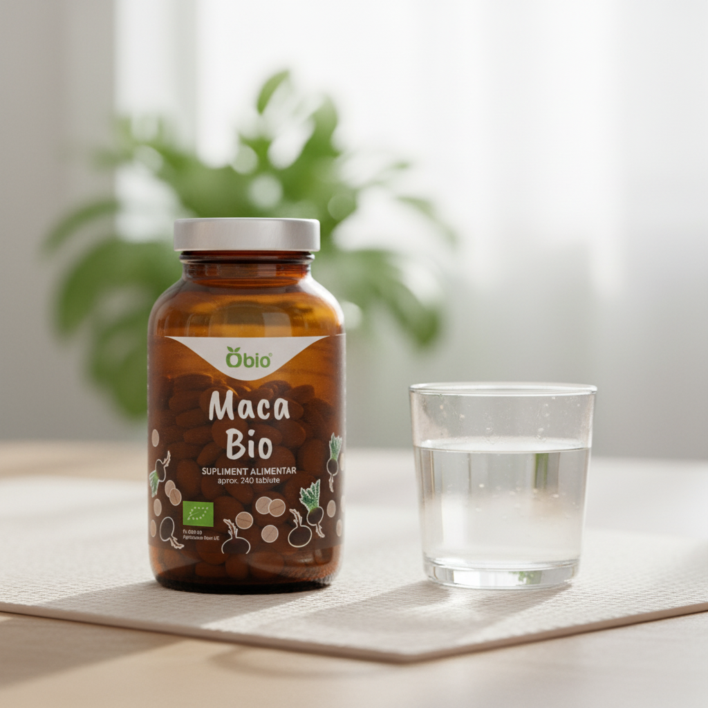 Maca Bio 240 Tablete Obio - Superaliment pentru Energie și Echilibru Hormonal
