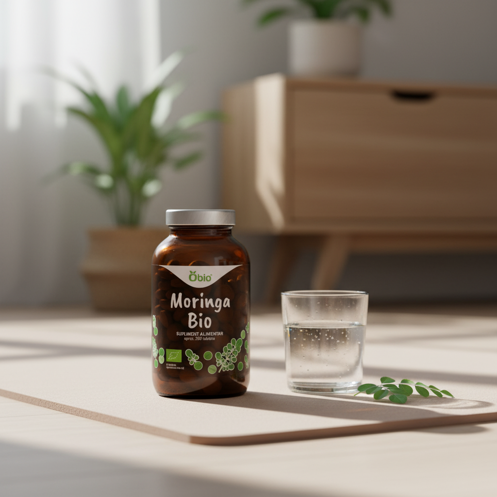 Moringa Bio Obio - 250 Tablete, Sursă Premium de Antioxidanți și Vitamine