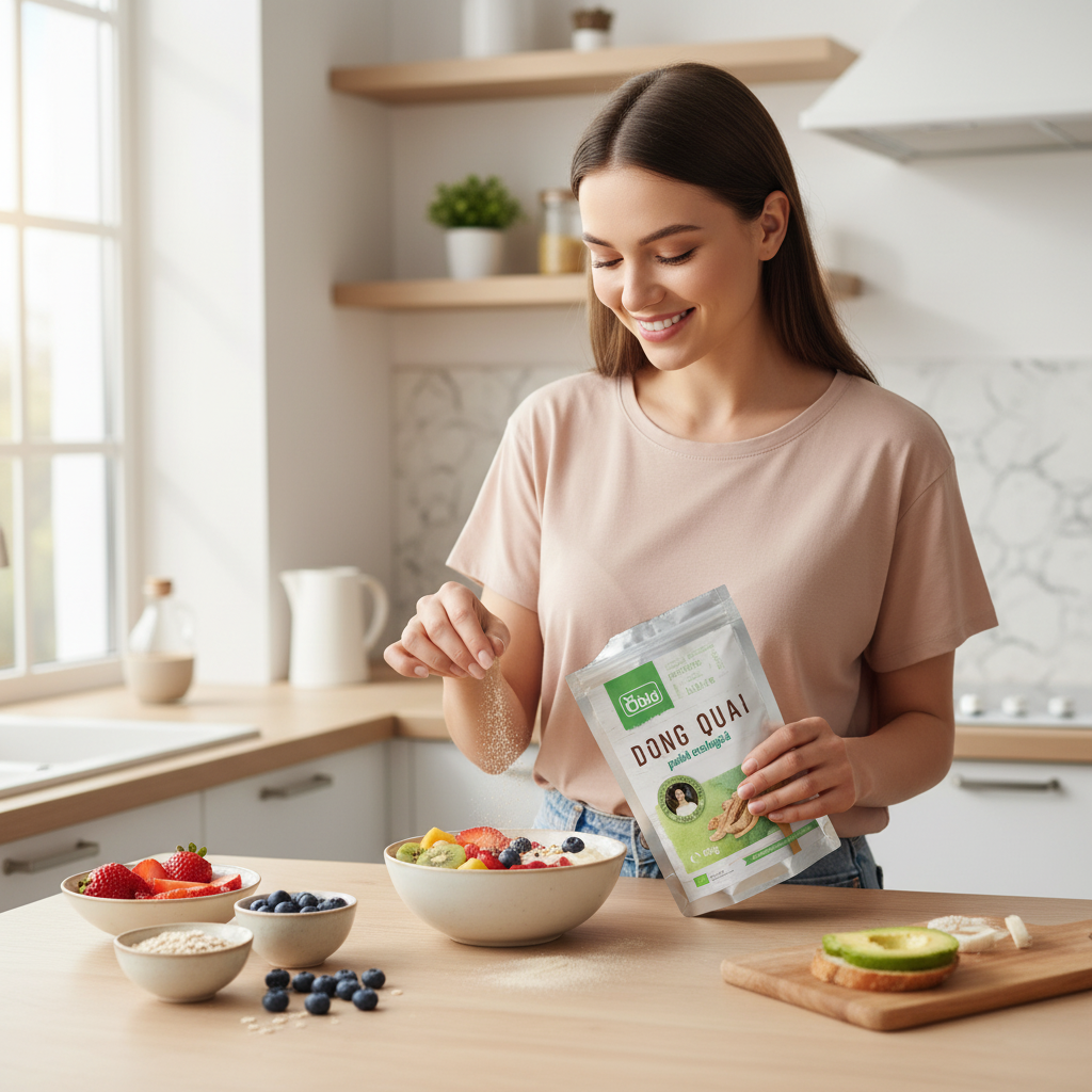 Dong Quai Pudră Bio 60g Obio - Ginseng Feminin pentru Echilibru și Vitalitate 3