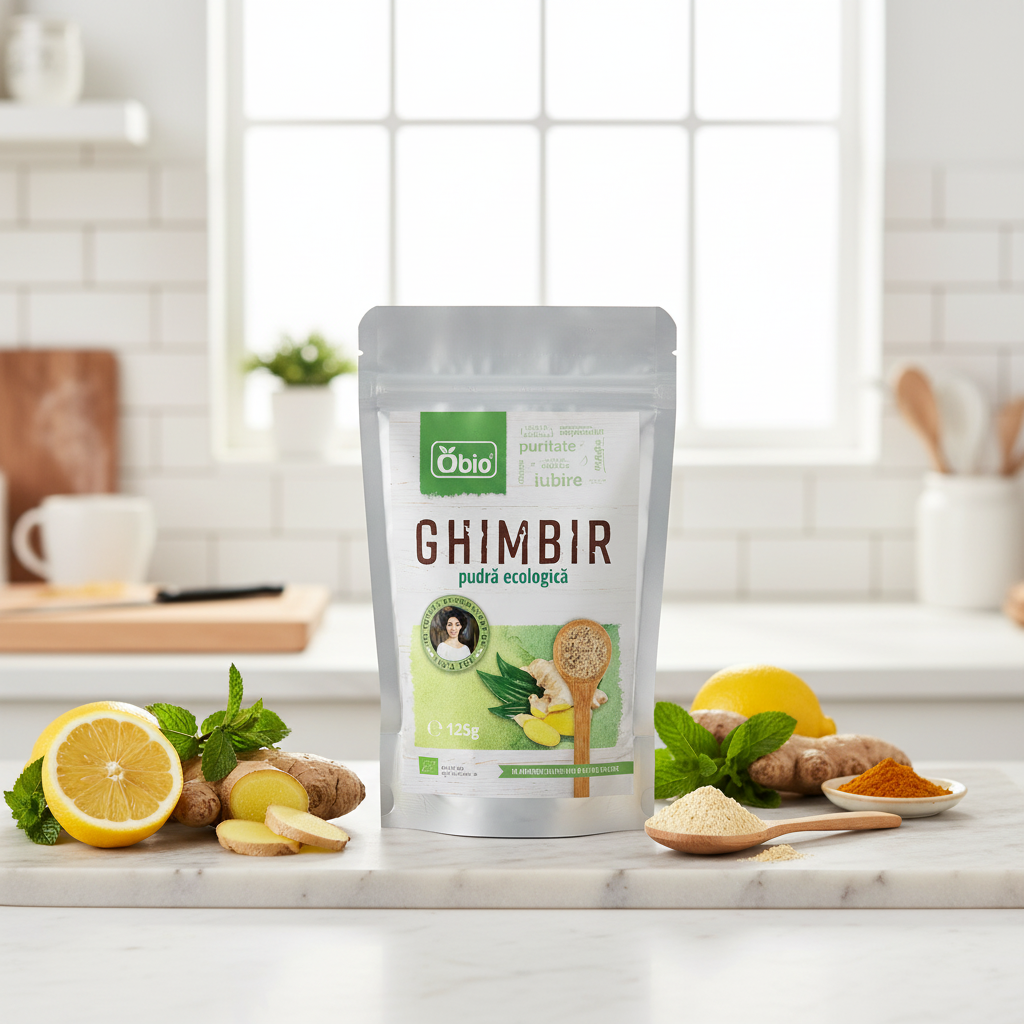 Ghimbir Pudră Bio 125g Obio - Condiment Pur, Antioxidant și Antiinflamator 2