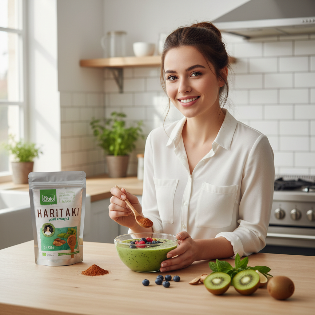 Haritaki Pudră Bio Obio – Regele Medicamentelor Ayurvedice pentru Digestie și Detoxifiere (125g) 3