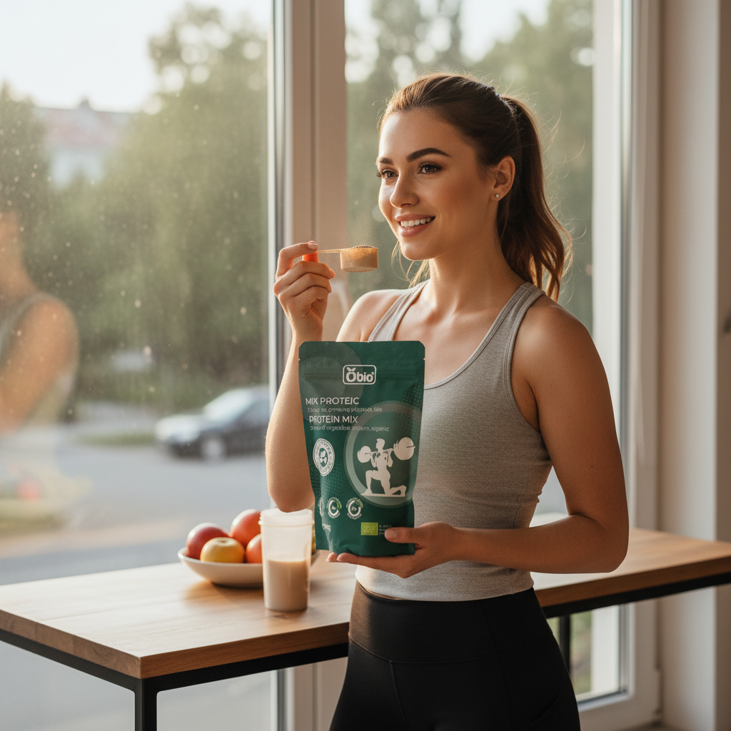 Mix Proteic Bio Obio 300g – Triplă Putere Vegetală din Mazăre, Cânepă și Orez pentru Performanță Naturală 2