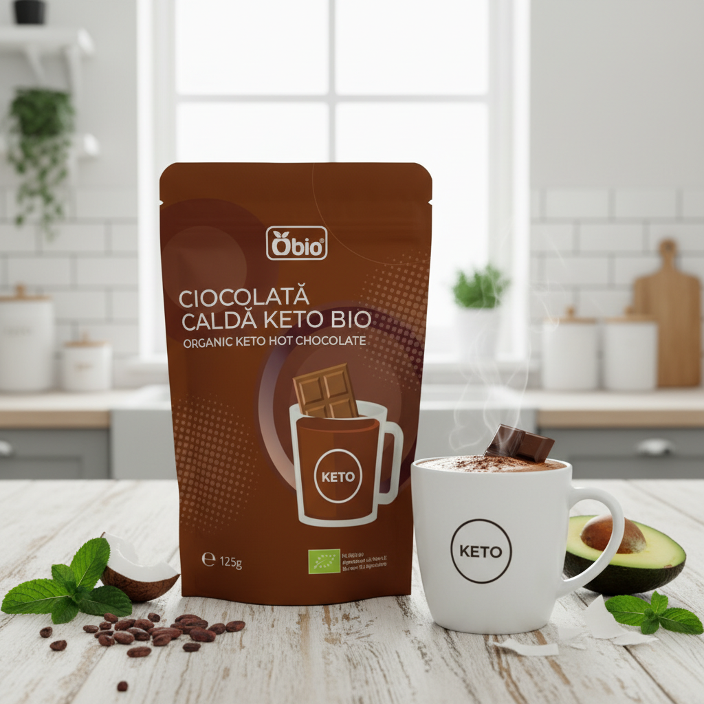 Ciocolată Caldă Keto Bio Obio 125g - Cu MCT, Cocos și Cacao Raw 2