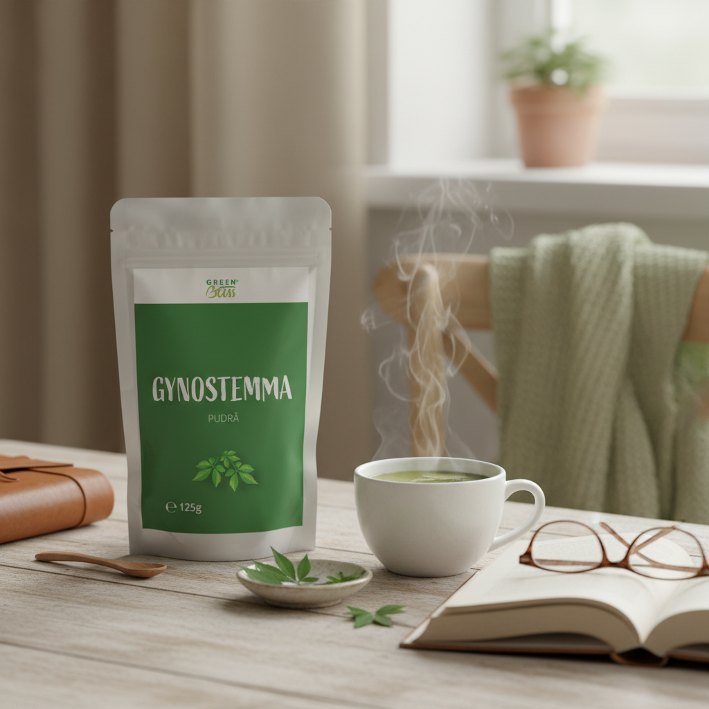 Gynostemma Pudră Bio 125g Green Bliss - Elixirul Longevității, Adaptogen Natural pentru Vitalitate și Stres 2