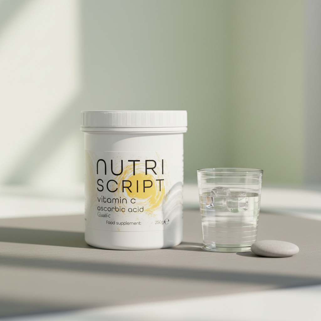 Vitamina C Pulbere Quali-C® Nutriscript 250g - Puritate 100% Origine Scoția