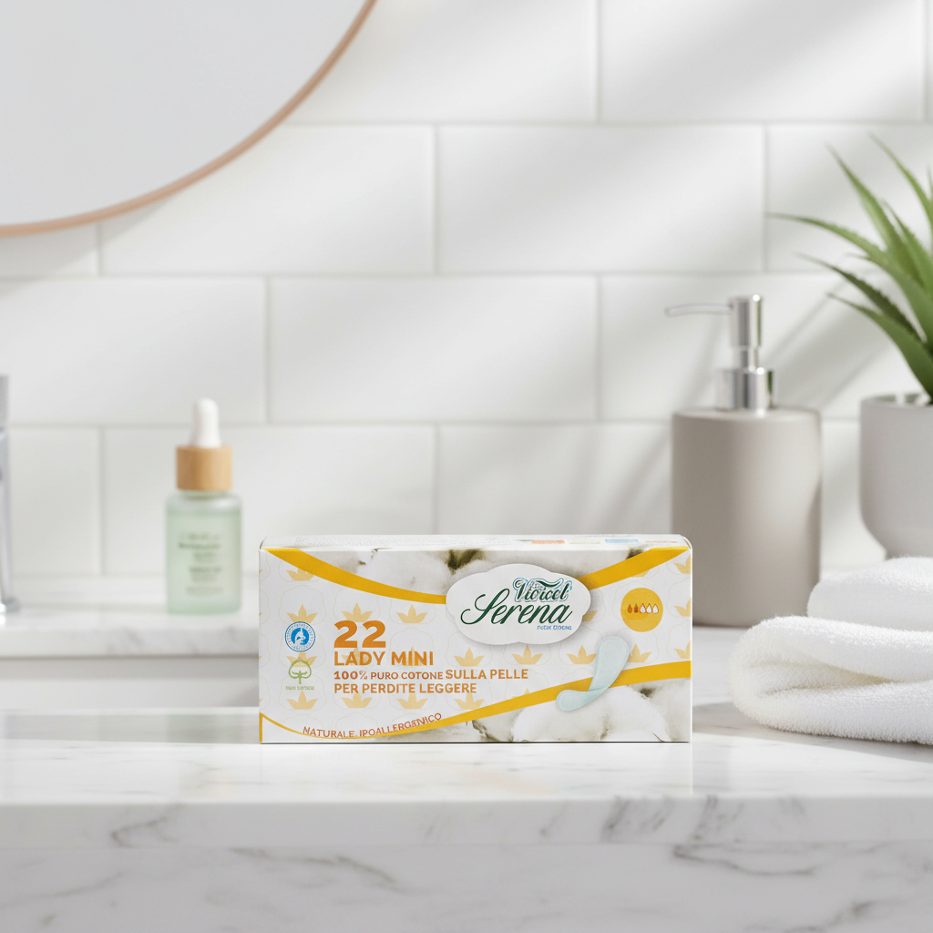 Protej-slip Hipoalergenic pentru Incontinență Ușoară din Bumbac Organic - Vivicot Serena Lady Mini (22 buc) 2