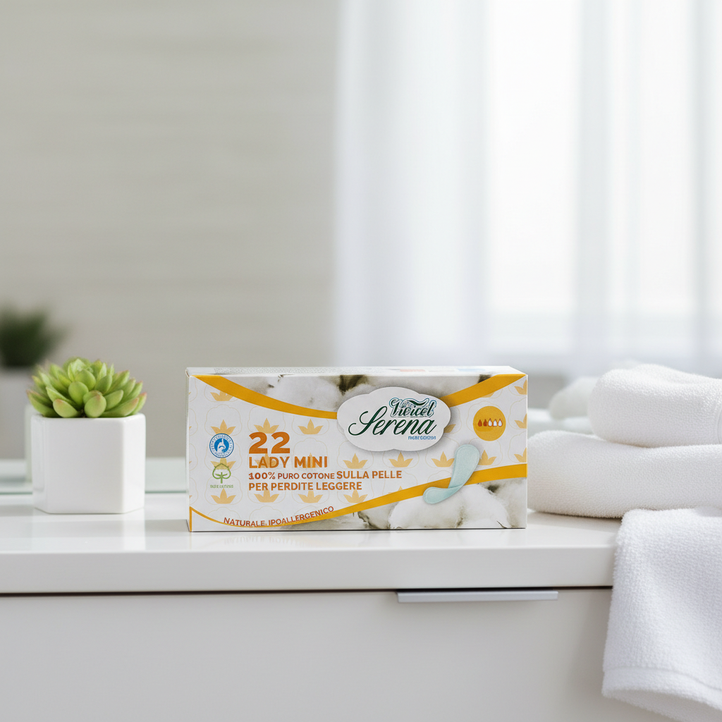 Protej-slip Hipoalergenic pentru Incontinență Ușoară din Bumbac Organic - Vivicot Serena Lady Mini (22 buc)