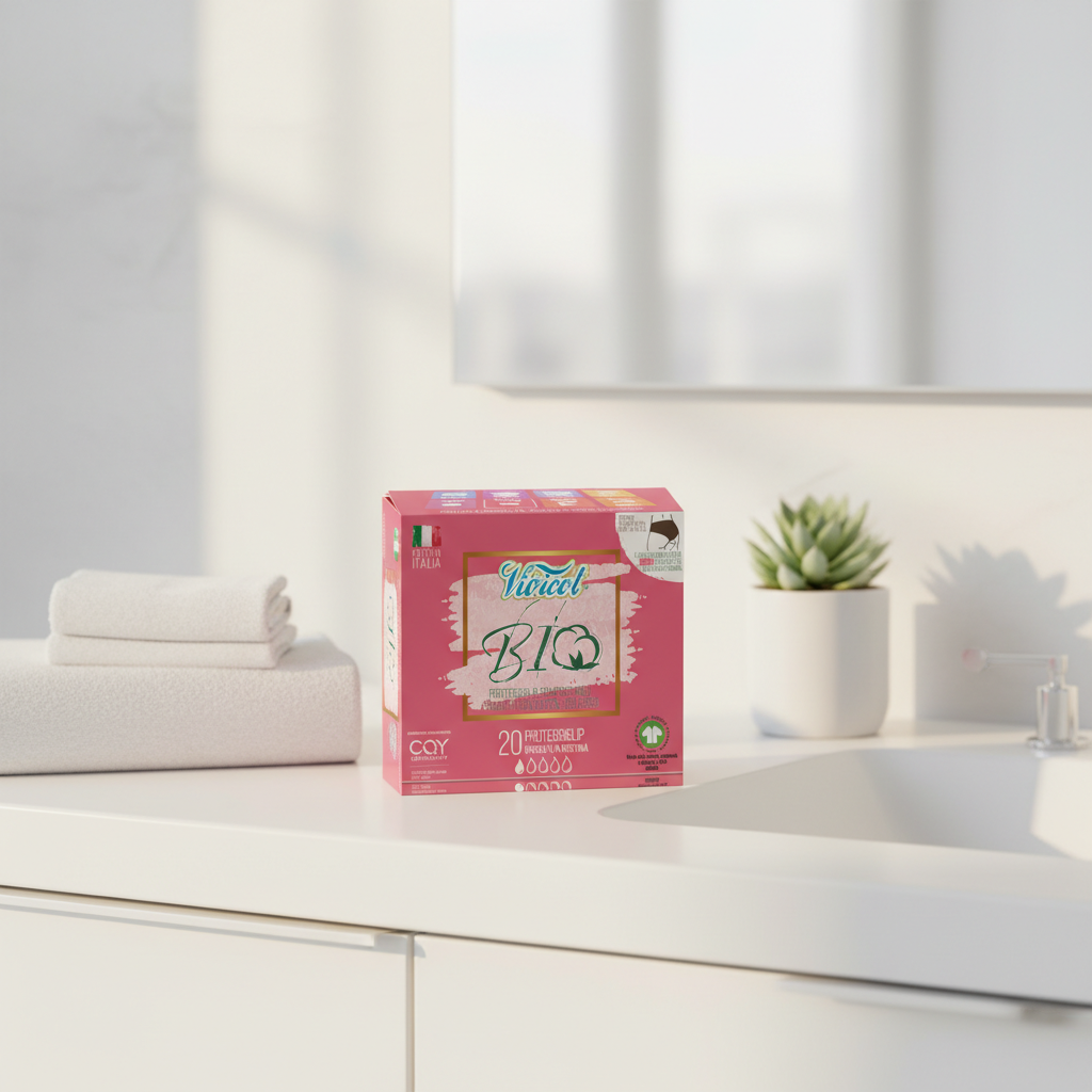 Protej-Slip din Bumbac Bio Hipoalergenic și Compostabil - Vivicot Bio (20 buc, 1 Picătură)