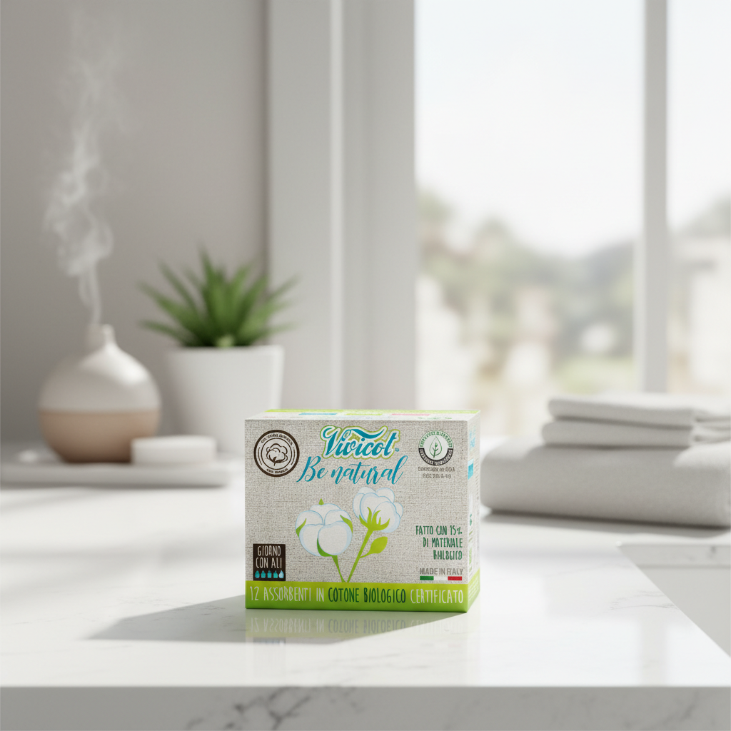 Absorbante de Zi Ultra-Subțiri din Bumbac Organic - Vivicot Be Natural, 12 Bucăți 2