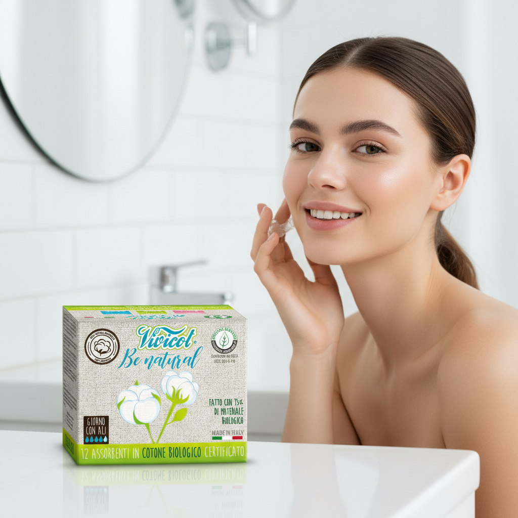 Absorbante de Zi Ultra-Subțiri din Bumbac Organic - Vivicot Be Natural, 12 Bucăți 3