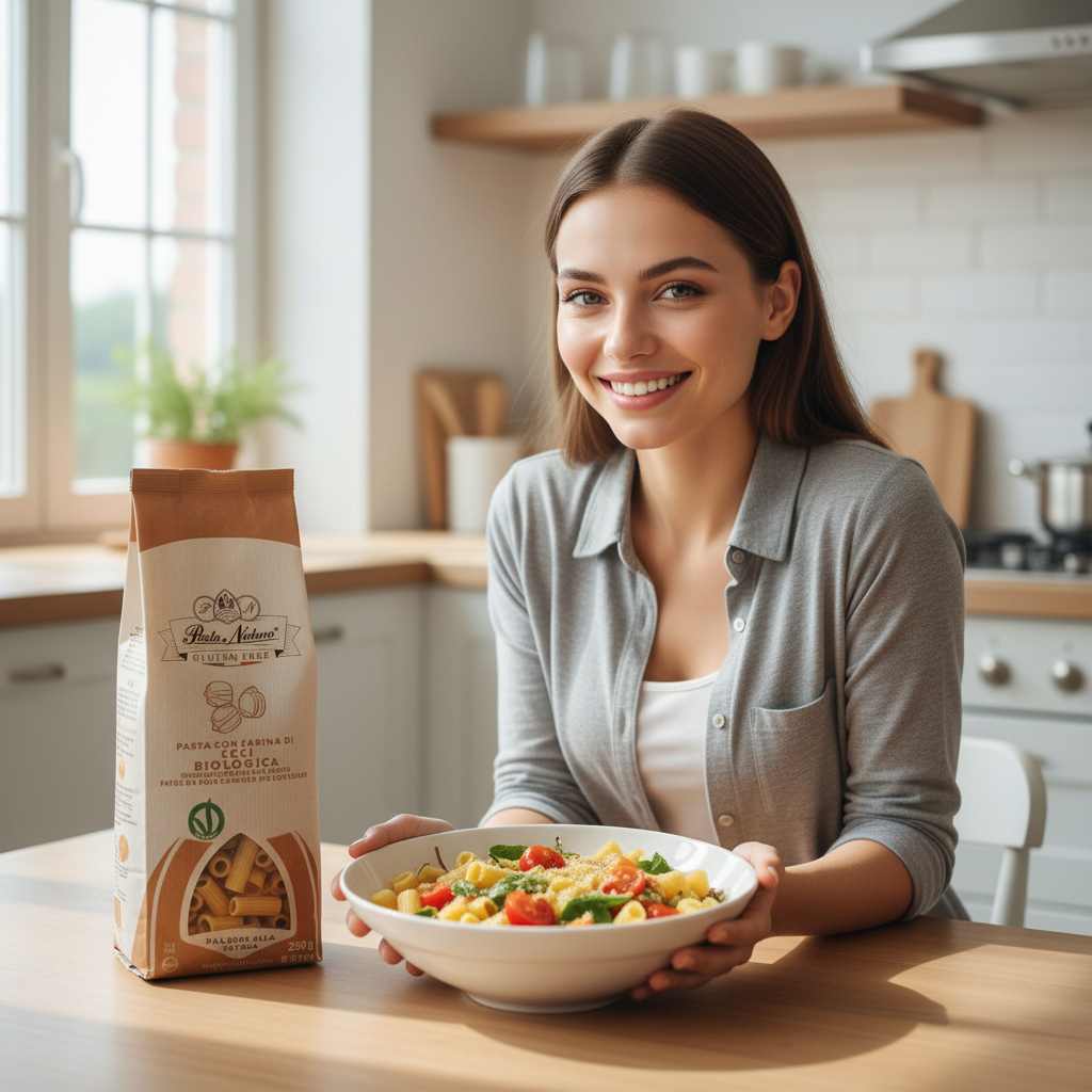Paste Maccheroni cu Năut Bio, Fără Gluten & Bogate în Proteine - Pasta Natura, 250g 3