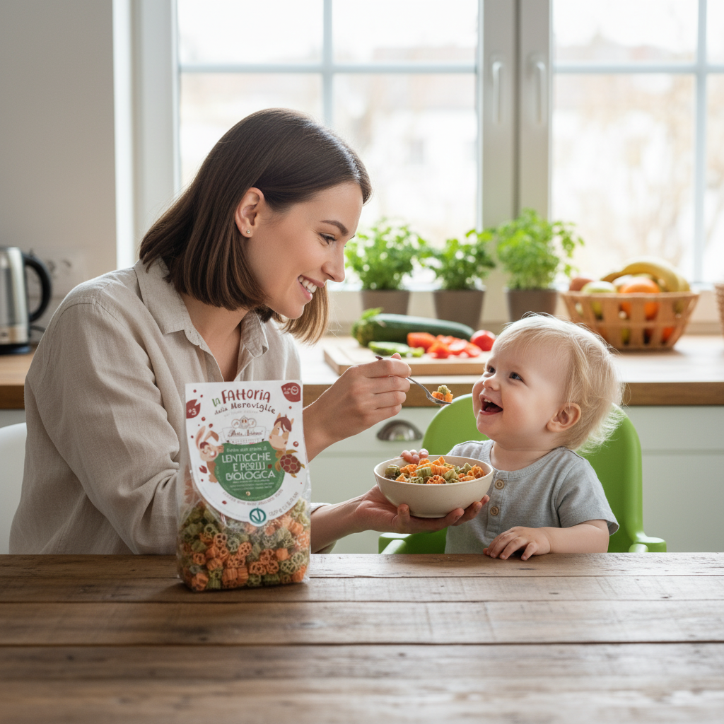 Paste Bio pentru Copii cu Linte Roșie și Mazăre Verde - Fără Gluten, Forme Animăluțe 250g Pasta Natura 3