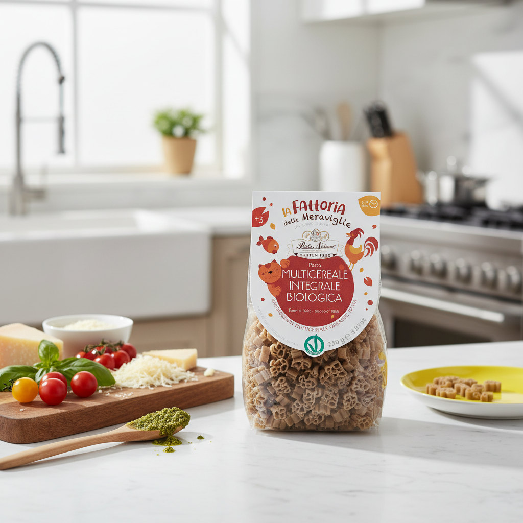 Paste Bio Multicereale Fără Gluten pentru Copii, Forme de Animăluțe 250g - Pasta Natura 2