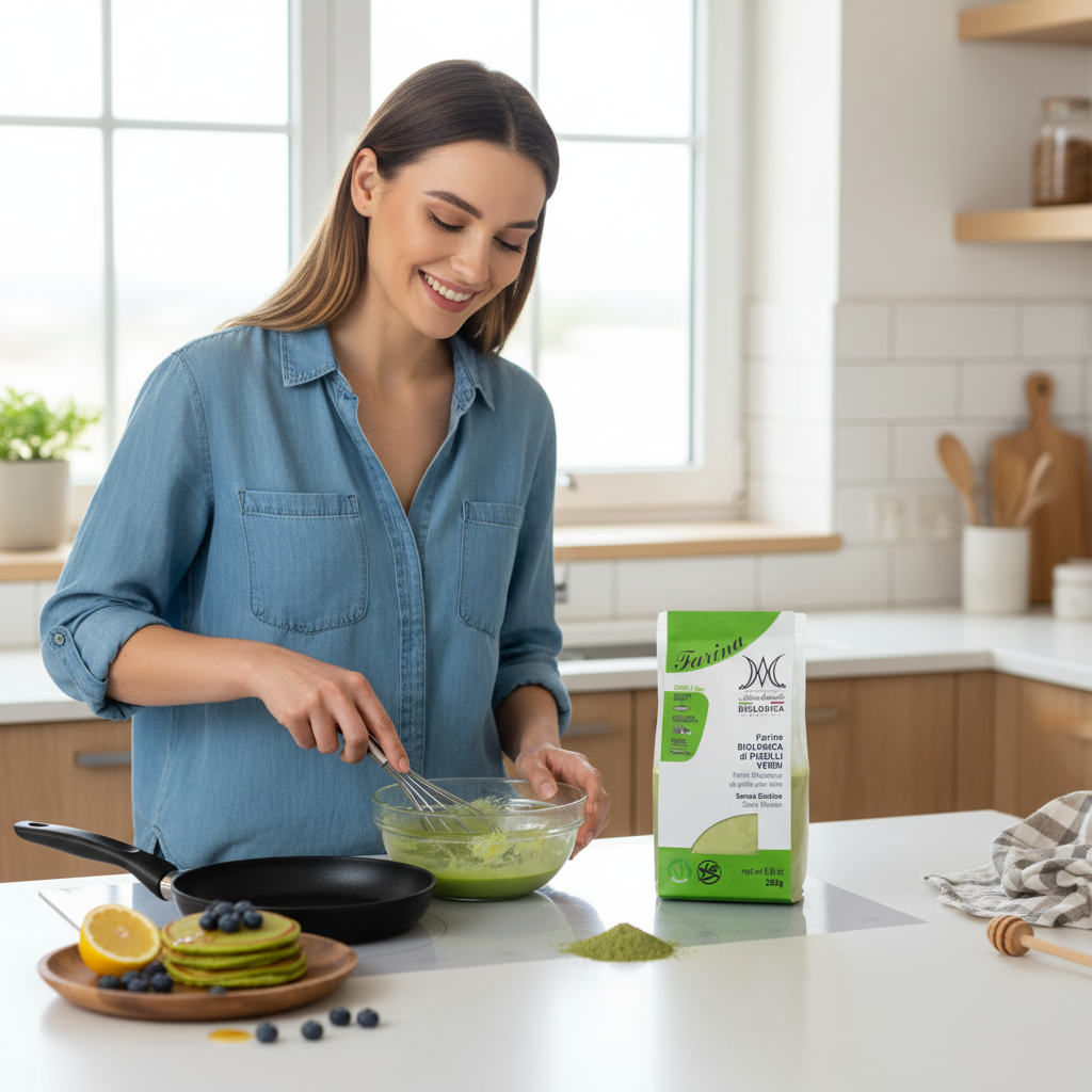 Făină de Mazăre Verde Bio Marchesato 250g - Alternativă Fără Gluten, Bogată în Proteine pentru Rețete Vegane 3