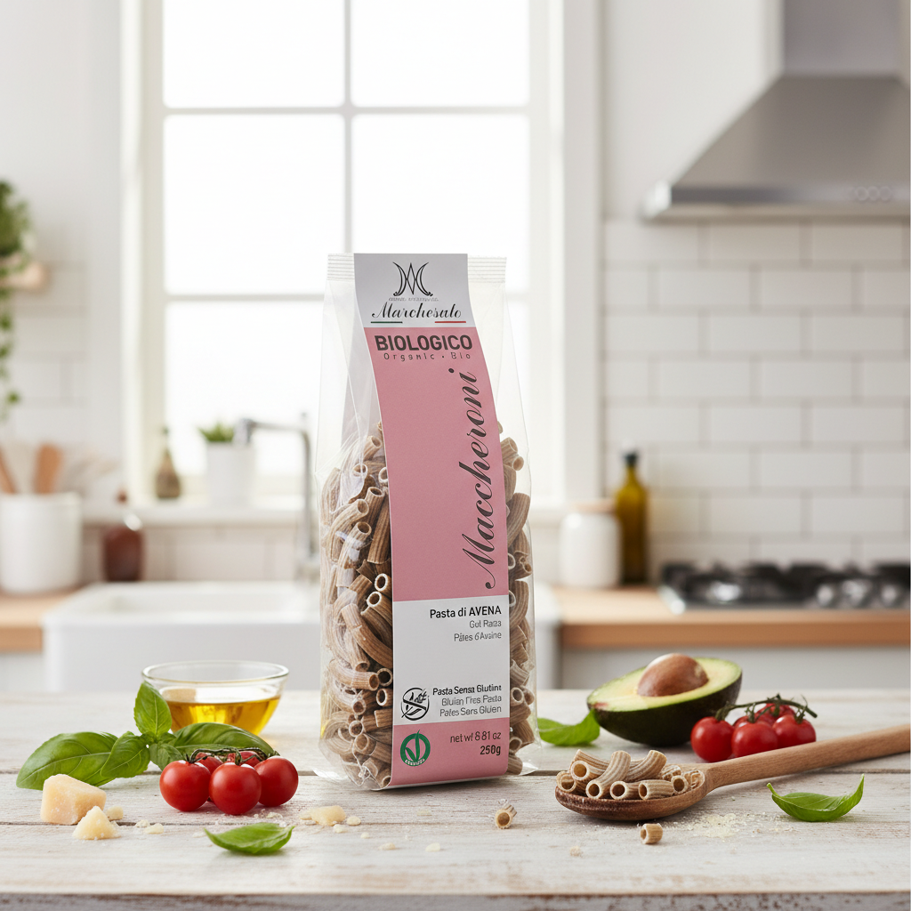 Maccheroni Bio din Ovăz Fără Gluten Marchesato - Paste Artizanale Bogate în Fibre 250g 2