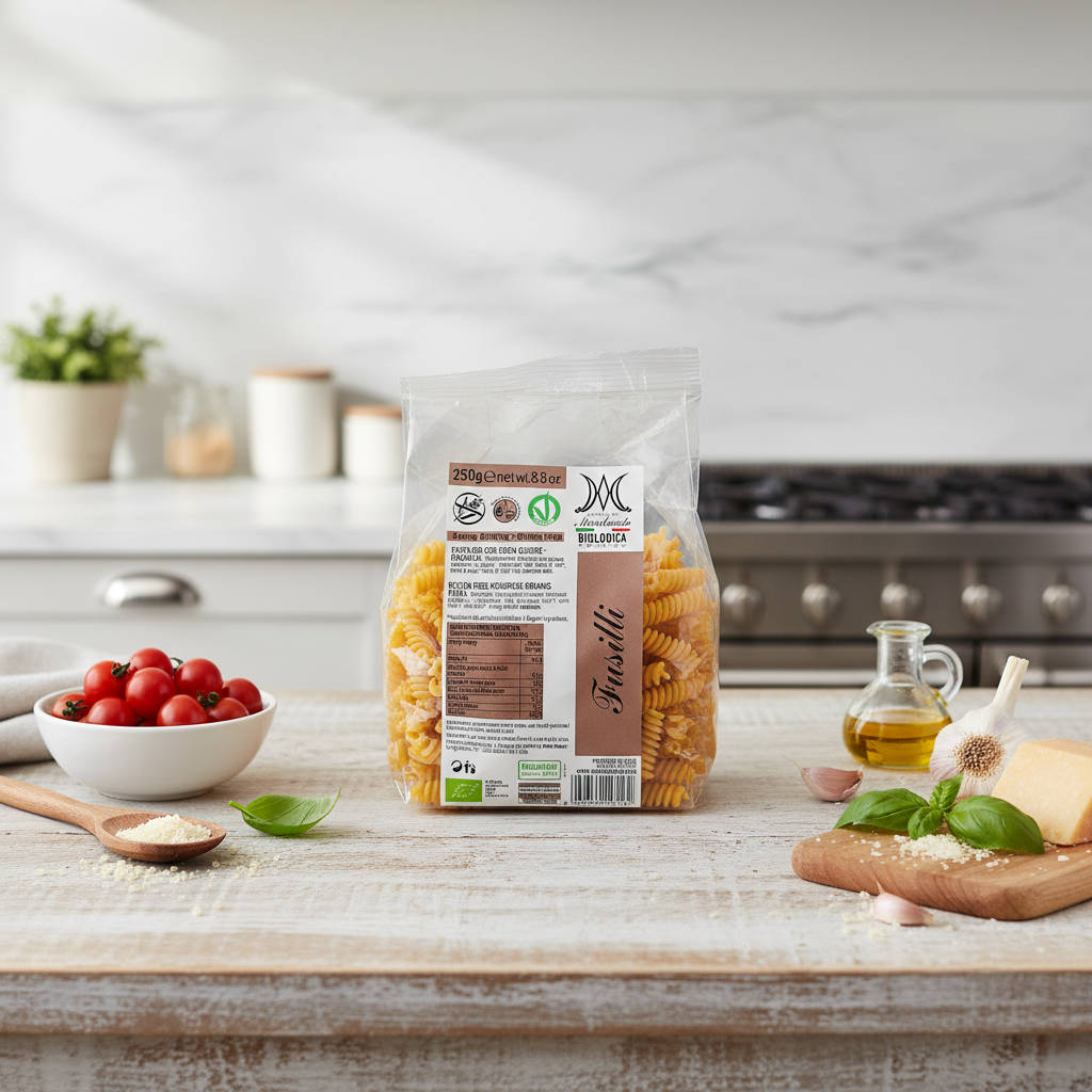 Fusilli din Năut Bio Fără Gluten Marchesato – Sursă Vegetală de Proteine și Gust Autentic Italian (250g) 2