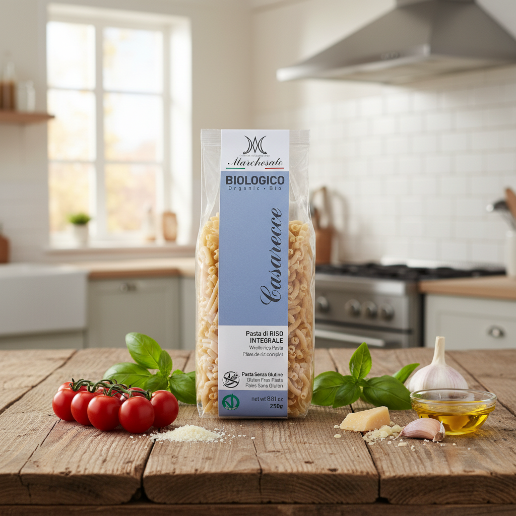 Paste Casarecce Bio din Orez Integral – Fără Gluten – Marchesato, 250g 2