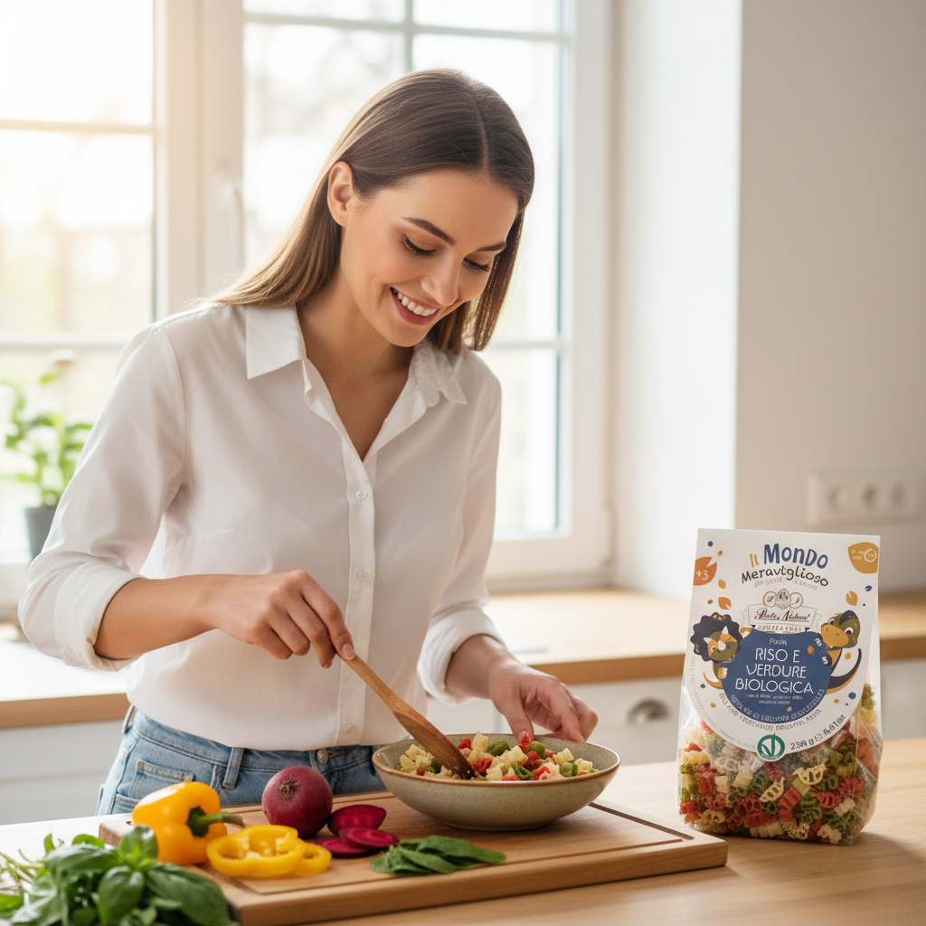 Paste Bio Fără Gluten pentru Copii – Dinozauri din Orez cu Sfeclă și Spanac Pasta Natura 250g 3