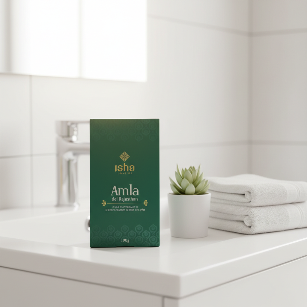 Amla de Rajasthan Pudră Isha - Tratament Fortifiant și Regenerant pentru Păr 100g