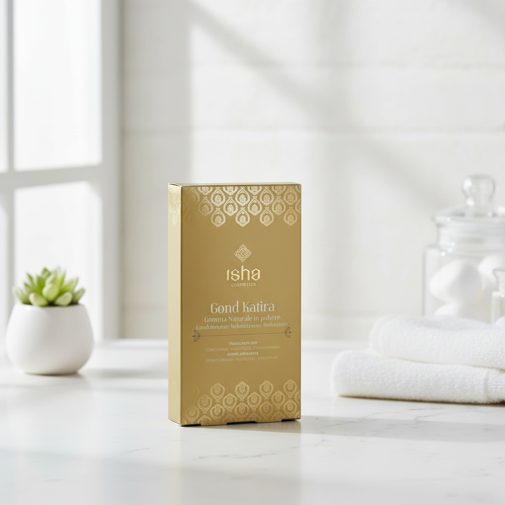 Gond Katira Isha - Tratament Natural pentru Volum și Reconstrucție Capilară 100g 2