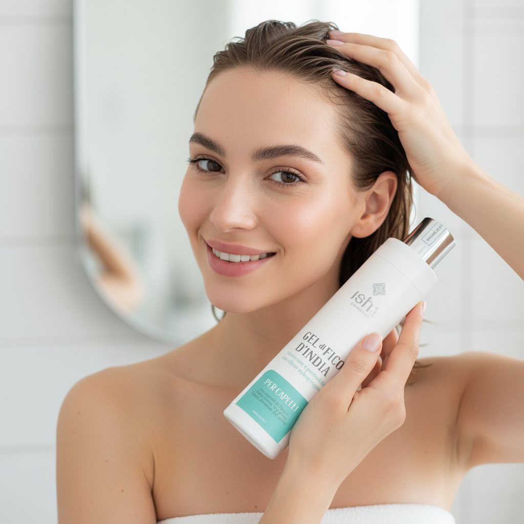 Gel de Păr Hidratant Isha cu Ulei de Cactus Indian, 200ml - Styling Natural și Reparare pentru Păr Uscat și Deteriorat 3