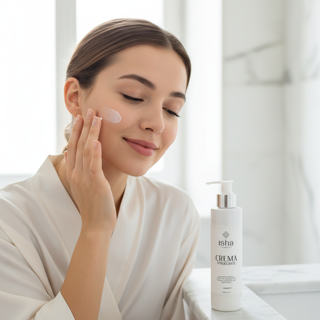 Cremă Demachiantă Naturală Isha cu Unt de Shea, Cocos și Argan - Curățare Delicată și Hidratare 200ml 3
