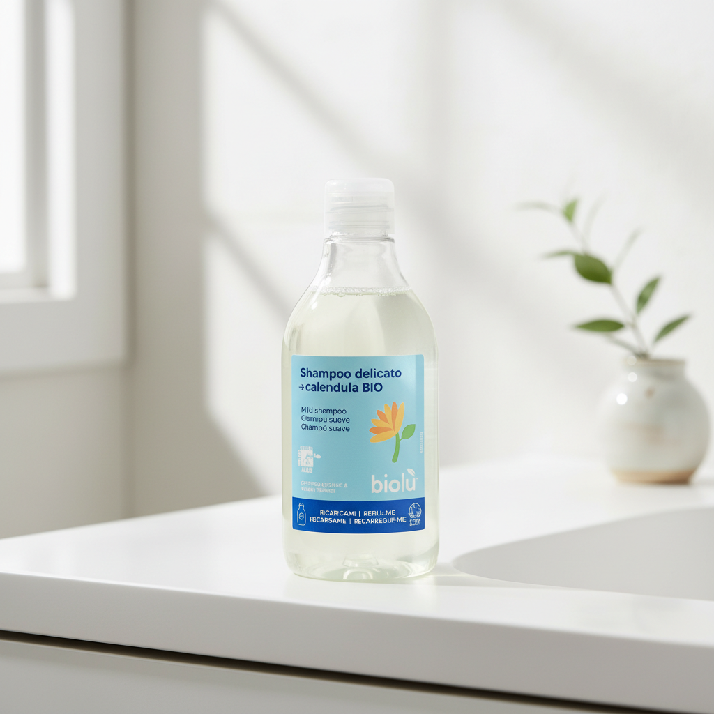 Șampon Ecologic Delicat cu Gălbenele și Flori de Portocal - Biolu 250ml 2