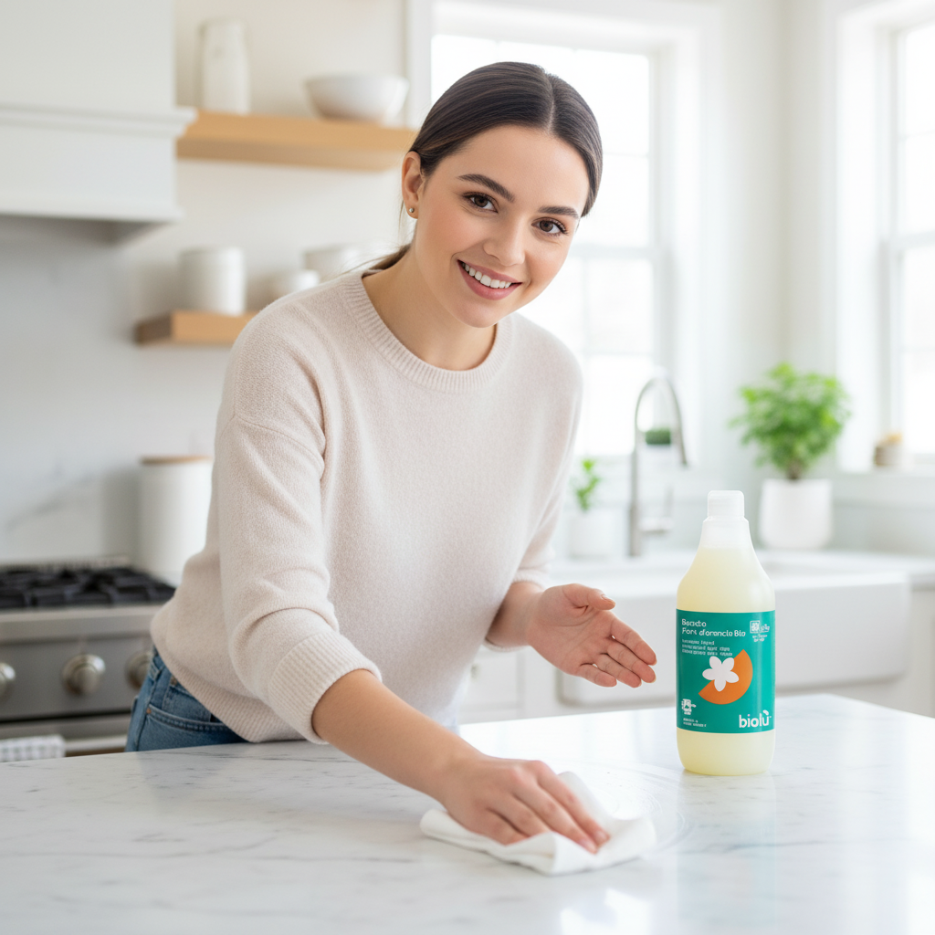 Detergent Lichid Ecologic Biolu pentru Rufe Albe și Colorate cu Flori de Portocal, 1L 3