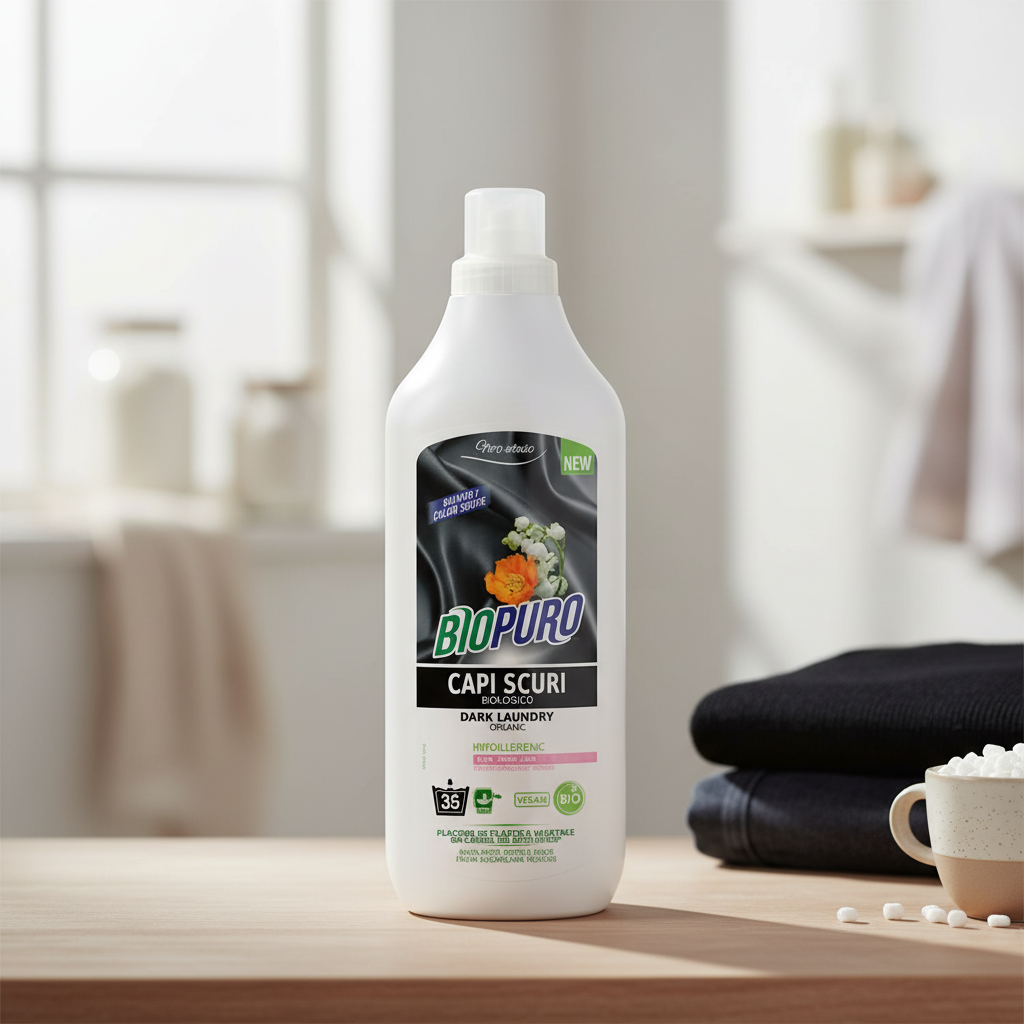 Detergent Ecologic și Hipoalergenic pentru Rufe Negre Biopuro - 1L