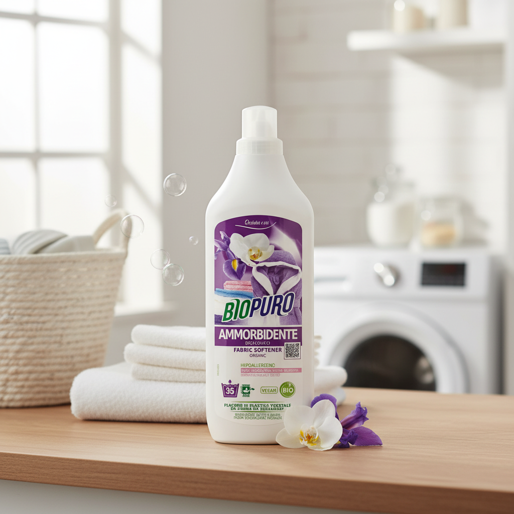 Balsam Hipoalergen pentru Rufe cu Iris și Orhidee, Ecologic, 1L - Biopuro 2