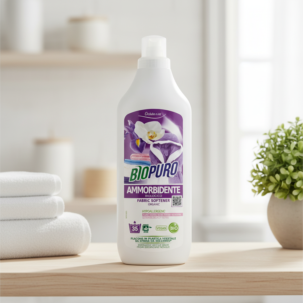 Balsam Hipoalergen pentru Rufe cu Iris și Orhidee, Ecologic, 1L - Biopuro