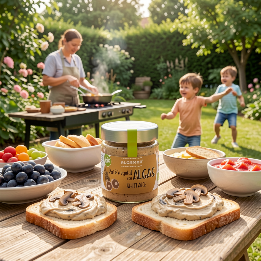 Cremă Tartinabilă Bio cu Alge și Ciuperci Shiitake Algamar - Deliciu Vegan Fără Gluten, 180g 3