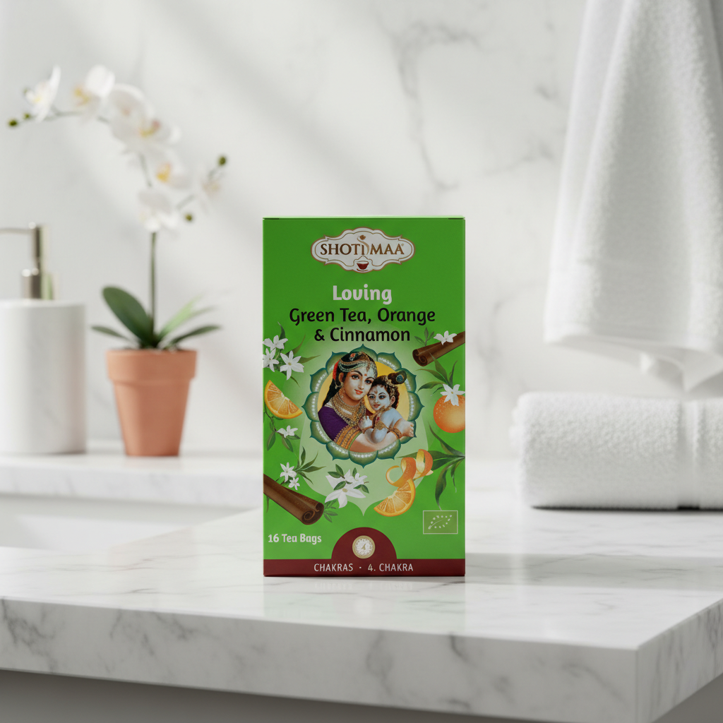 Ceai Bio Shotimaa Chakras Loving - Echilibru pentru Inimă cu Ceai Verde și Scorțișoară 32g 2