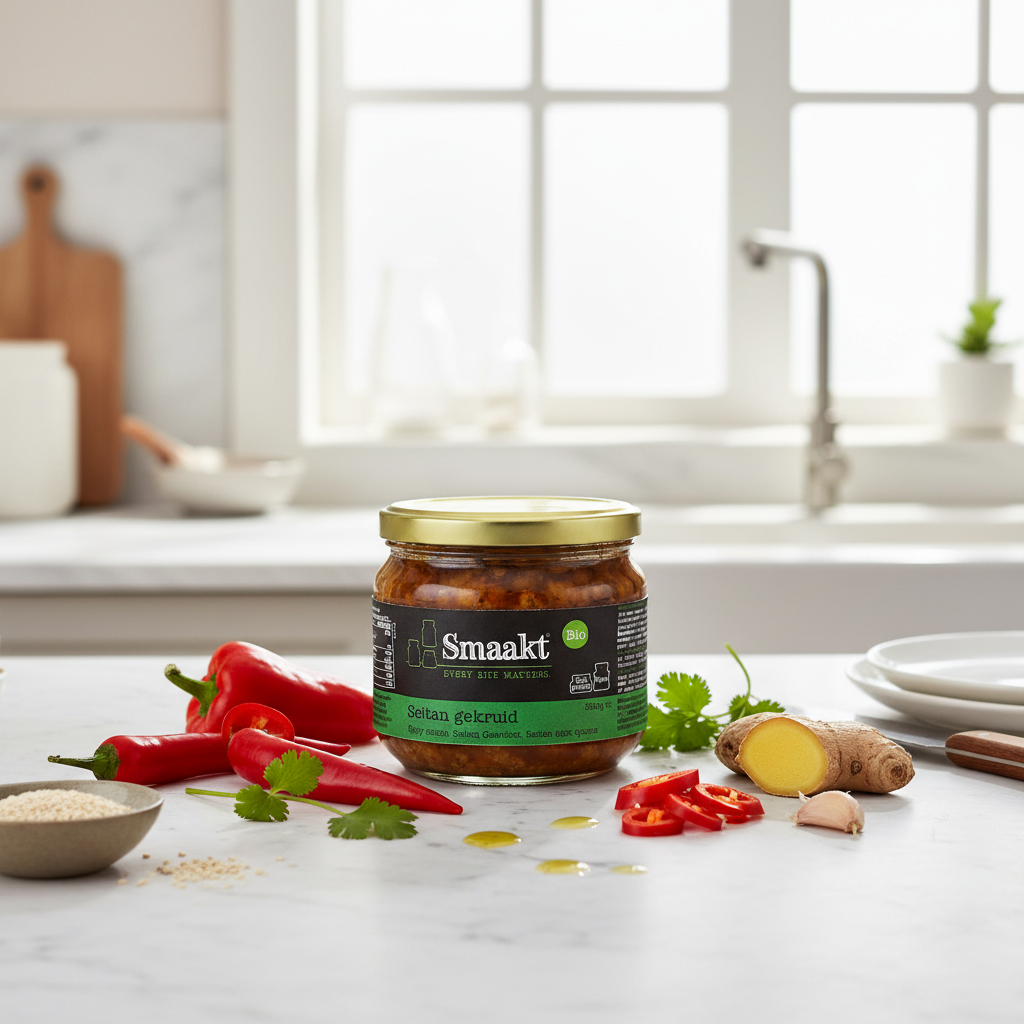 Seitan Picant Bio Smaakt - Alternativă Vegană la Carne, Bogată în Proteine 350g 2