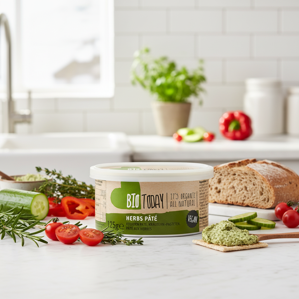 Cremă Tartinabilă Bio cu Verdețuri și Condimente - Alternativă Vegană Bio Today 125g 2