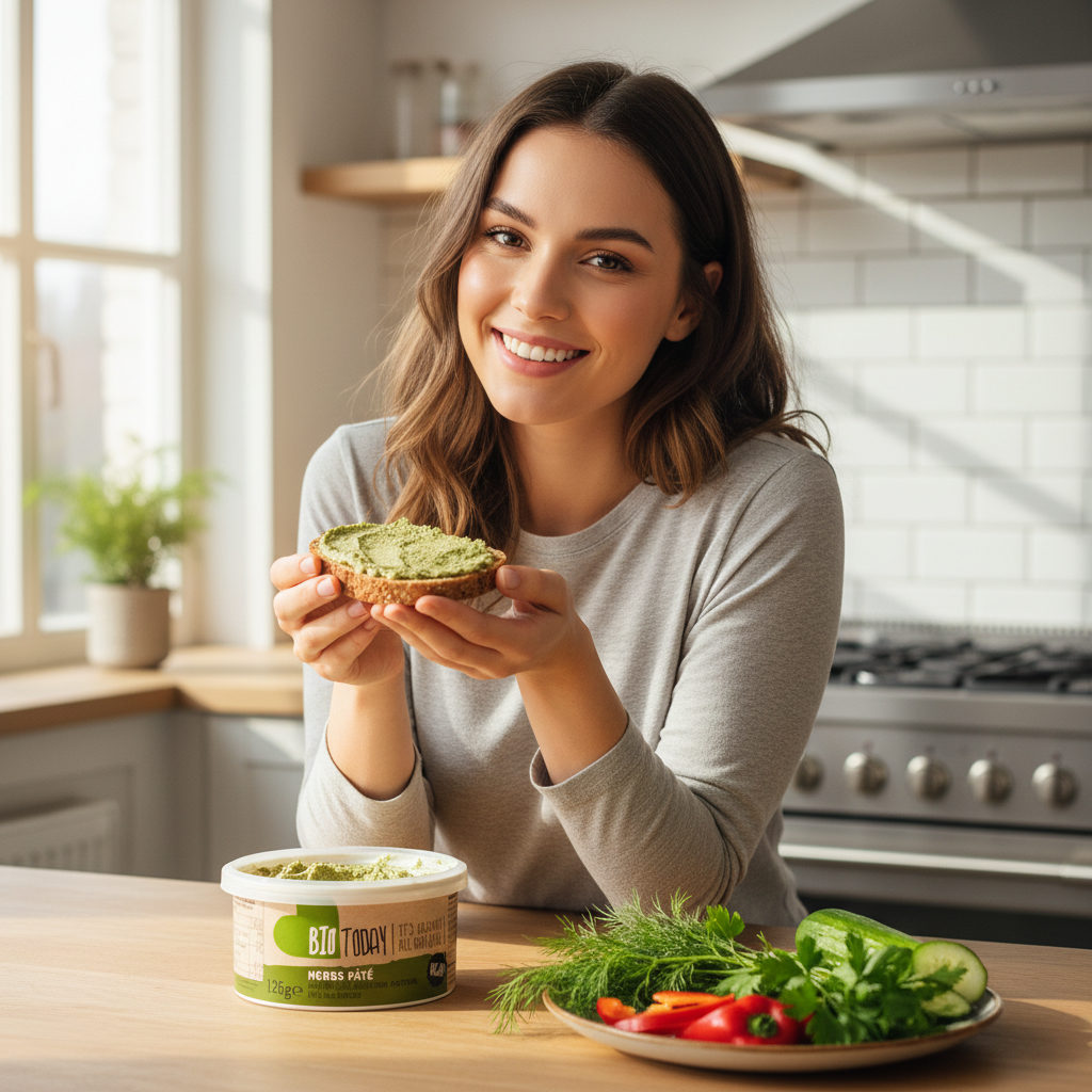 Cremă Tartinabilă Bio cu Verdețuri și Condimente - Alternativă Vegană Bio Today 125g 3