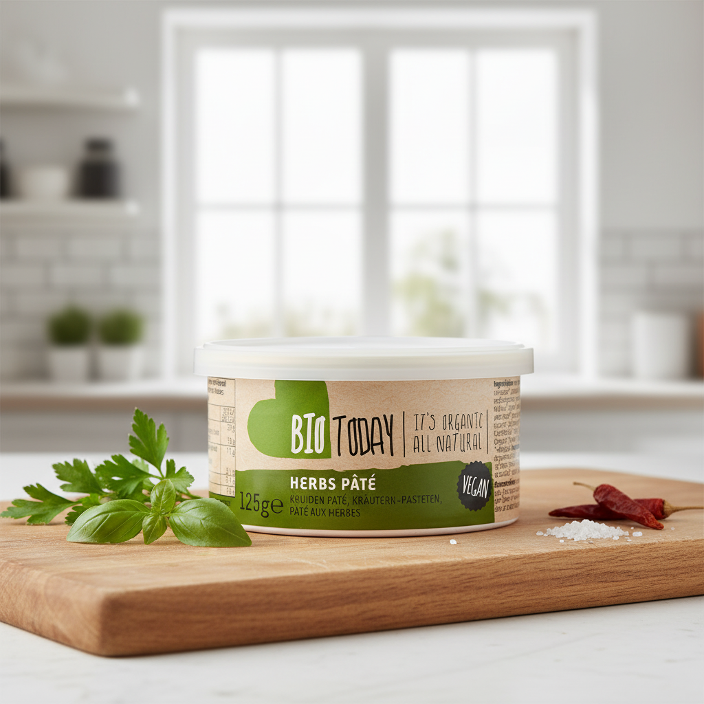 Cremă Tartinabilă Bio cu Verdețuri și Condimente - Alternativă Vegană Bio Today 125g