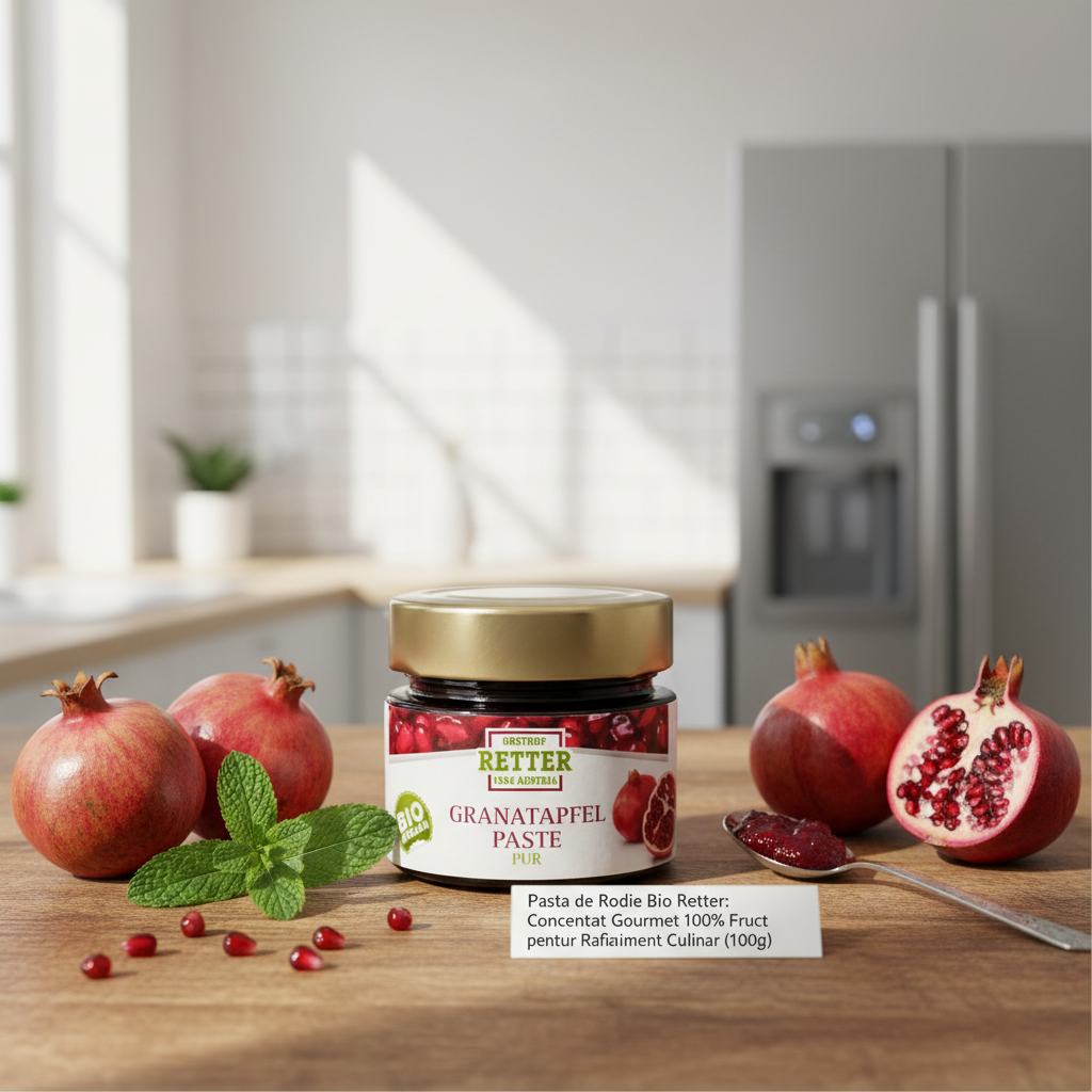 Pasta de Rodie Bio Retter: Concentrat Gourmet 100% Fruct pentru Rafinament Culinar (100g)