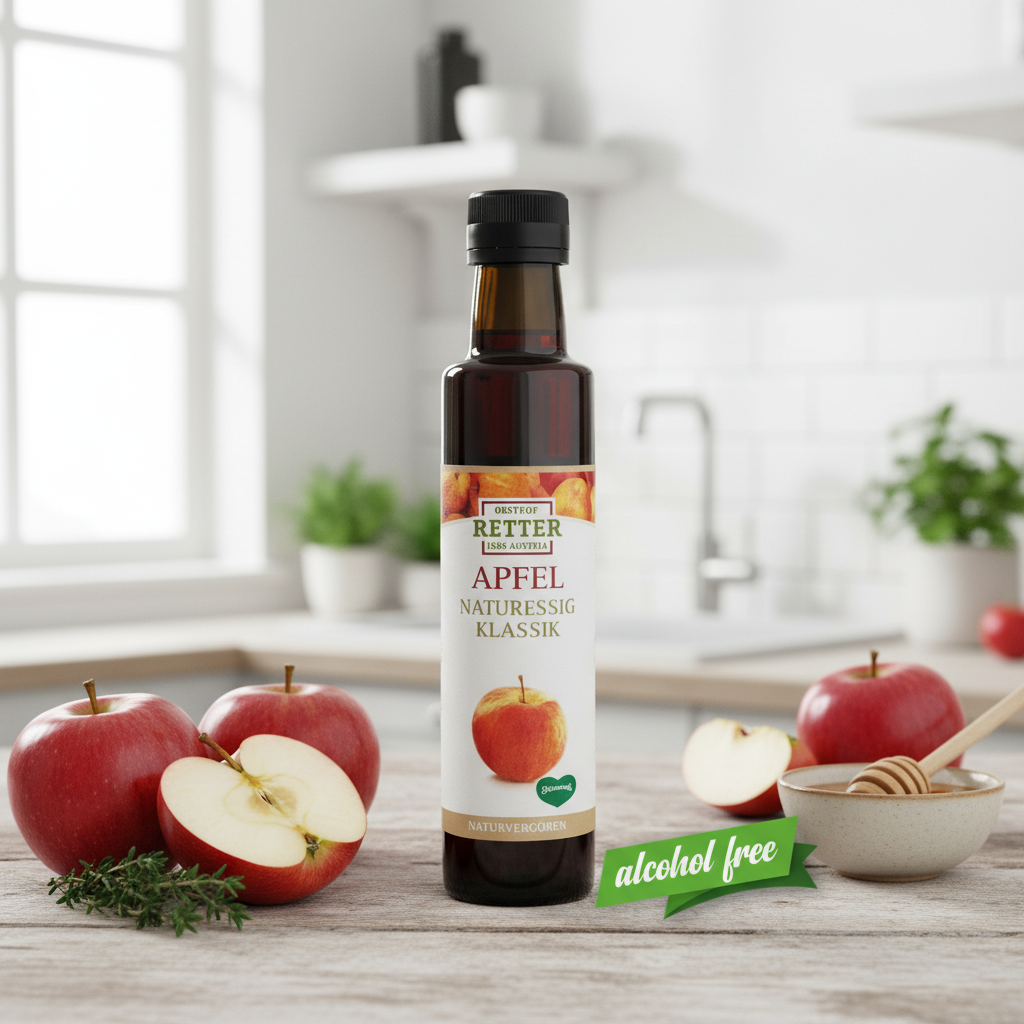 Oțet de Mere Bio Maturat 1 An, Retter, 250ml - Calitate Artizanală