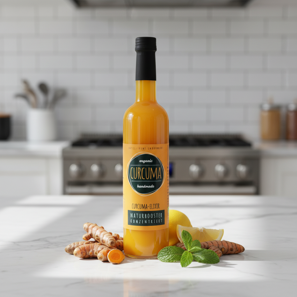 Elixir de Turmeric Bio Retter: Concentrat Artizanal Presat la Rece, 500ml