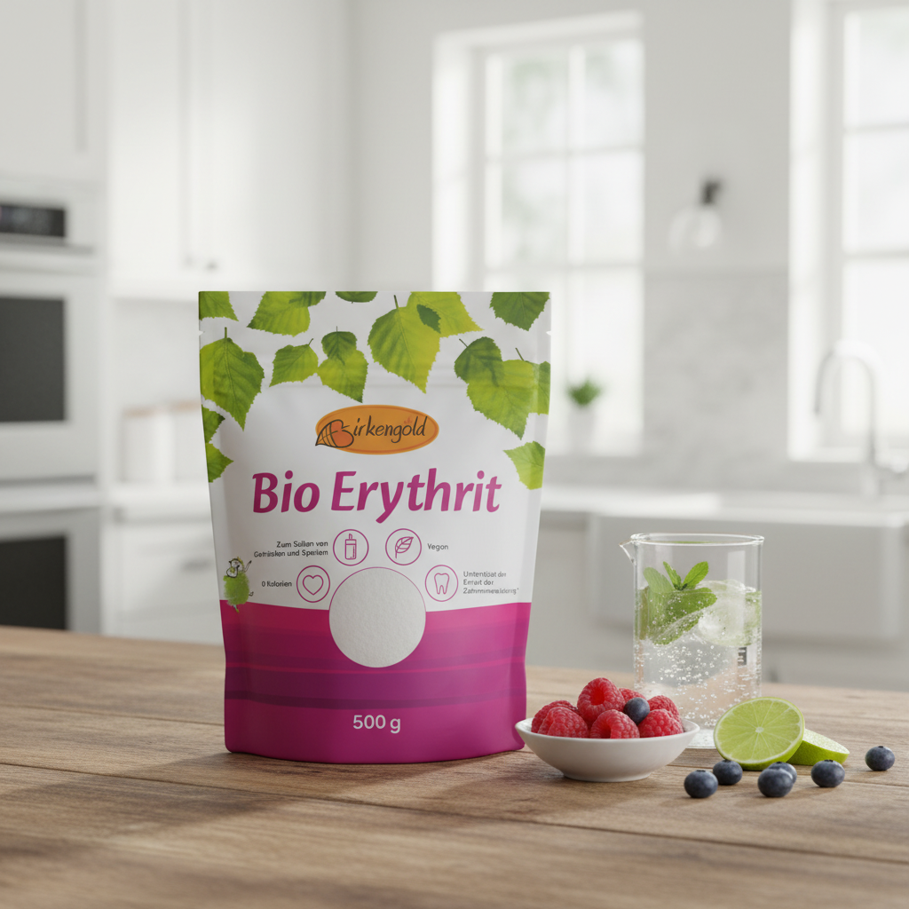 Eritritol Bio Birkengold 500g: Indulcitor Natural Fără Calorii, Ideal pentru Diabetici și Diete Low-Carb