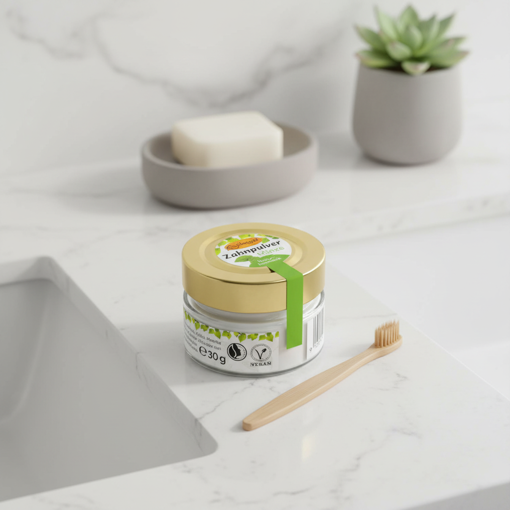 Pastă de Dinți Pudră cu Mentă și Xilitol: Îngrijire Naturală și Remineralizare - Birkengold 30g 2