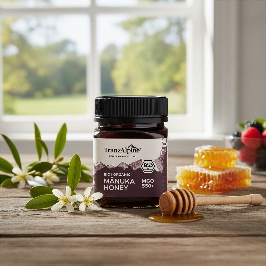Miere de Manuka MGO 550+ Bio TranzAlpine - Puritate Certificată și Potență Maximă 250g 2