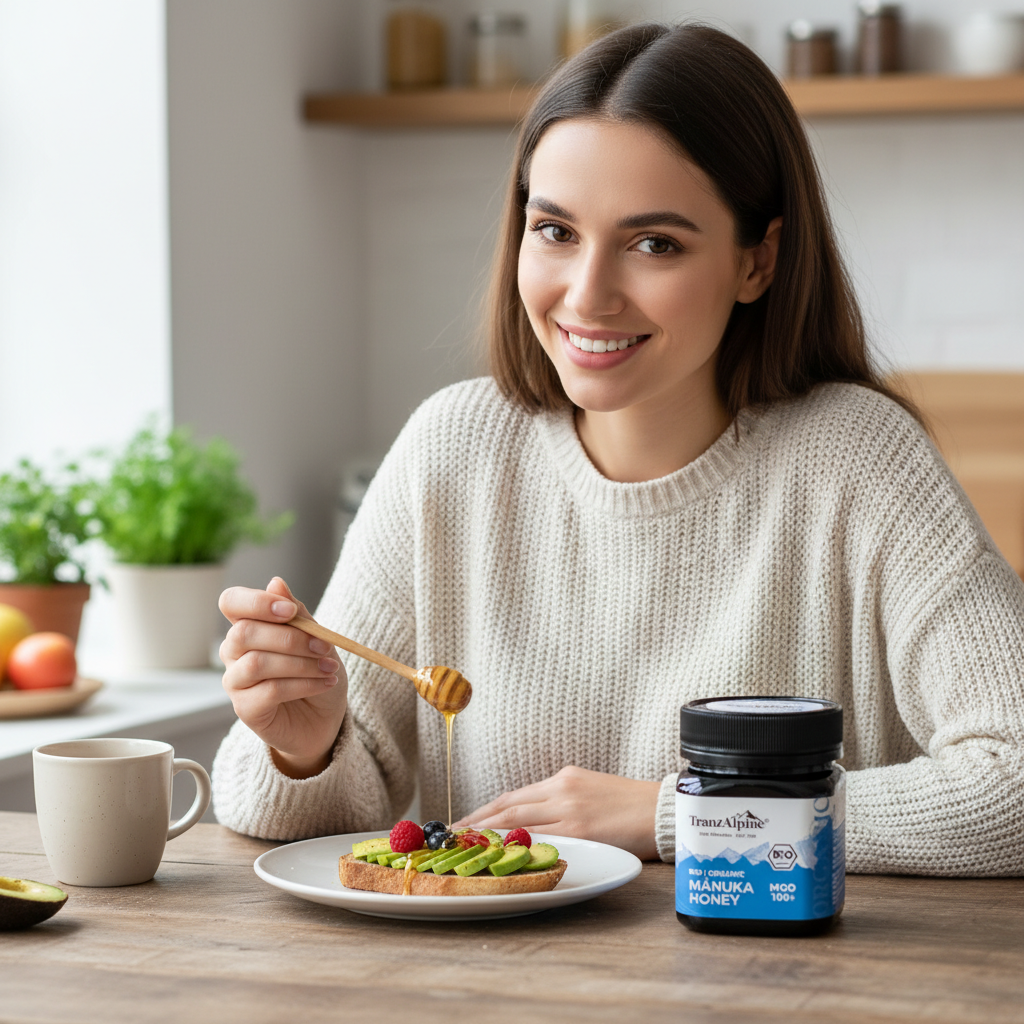 Miere de Manuka MGO 100+ Bio TranzAlpine: Puritate Certificată din Noua Zeelandă 250g 3