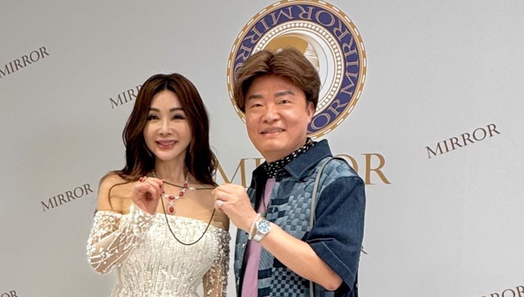 陳美鳳代言MIRROR皇宣緣 戴頂級AKA珊瑚項鍊亮麗走秀