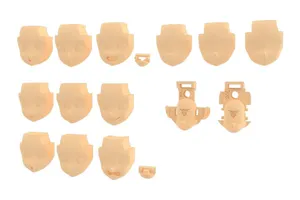 Megami Device - Plastic Model Kit Zubehor - M.S.G 05 Face Set Sol Skin (Color A)